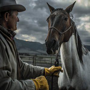 Men's Cowhide Leather Shirred Wrist