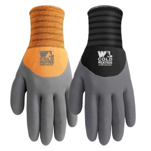 Men's 2-Pack Winter Lined Latex Grip Work Gloves