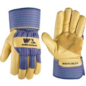 Men's Grain Leather Insulated Open Cuff