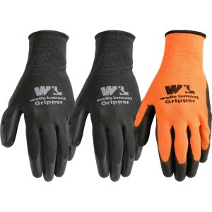Men's 3-Pack PU Coated Grip